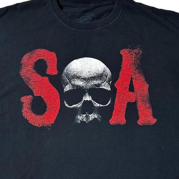 SOA Sons of Anarchy Men of Mayhem Graphic T-Shirt Black Men's XXL - Picture 3 of 5